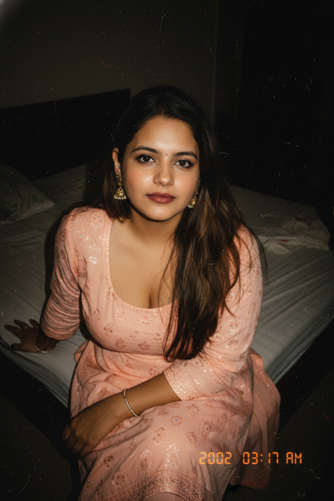 Early 2000s Vintage Desi Elegance with Timestamp